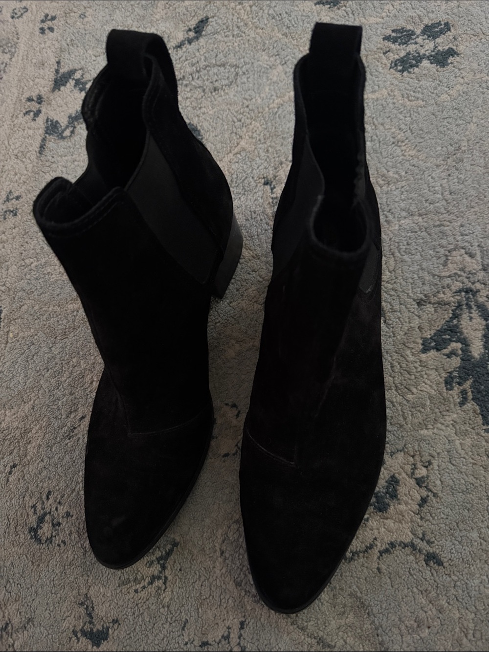 Rag&Bone Black Suede Ankle Boots